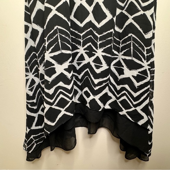 Addition Elle Black & White Abstract Print Midi Dress Size 18 - Picture 5 of 13